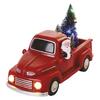 EMOS LED dekorace - Santa v autě s vánočními stromky, 10 cm, 3x AA, vnitřní, multicolor DCLW09