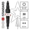 EMOS Standard LED spojovací vánoční hvězda, 28,5 cm, venkovní i vnitřní, studená bílá D1ZC01