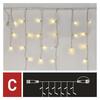 EMOS Standard LED spojovací řetěz blikající – rampouchy, 2,5 m, venkovní, teplá/studená bílá D1CN01