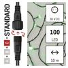 EMOS Standard LED spojovací vánoční řetěz, 10 m, venkovní i vnitřní, zelená D1AG01