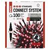 EMOS Standard LED spojovací vánoční řetěz, 10 m, venkovní i vnitřní, červená D1AR01