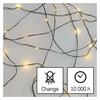 EMOS LED vánoční nano řetěz zelený, 4 m, venkovní i vnitřní, teplá bílá, časovač D3AW03