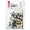 EMOS LED vánoční řetěz, 12 m, venkovní i vnitřní, teplá/studená bílá, časovač D4AN05
