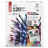 EMOS LED vánoční řetěz, 12 m, venkovní i vnitřní, RGB, ovladač, programy, časovač D4AA03
