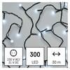 EMOS LED vánoční cherry řetěz – kuličky, 30 m, venkovní i vnitřní, studená bílá, časovač D5AC04