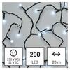 EMOS LED vánoční cherry řetěz – kuličky, 20 m, venkovní i vnitřní, studená bílá, programy D5AC07