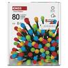 EMOS LED vánoční cherry řetěz - kuličky, 8 m, venkovní i vnitřní, multicolor, programy, časovač D5AM22