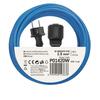 EMOS počasí odolný prodlužovací kabel 20 m / 1 zásuvka / černý / silikon / 230 V / 1,5 mm2 P01420W