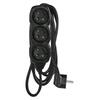 EMOS Prodlužovací kabel 3 m / 3 zásuvky / černý / PVC / 1,5 mm2 PC0313R