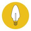 Prodlužovací souprava Šiška bílá TVP-12, 12 svěl.zdrojů LED Filament 20V/0,2W bez trafa