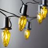 Prodloužení pro venkovní soupravu LED Filament Šiška žlutá, černá kabeláž, bez trafa
