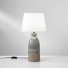 Stolní lampa Lume Navajo, šedá, 1xE27,  25x49 cm