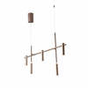 Závěsné LED svítidlo CANDLE bronz, 35 W, 3600 lm, 4000 K, 120x19,1x125 cm
