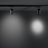 Třífázový lištový LED reflektor EXPLORER černý, 30 W, 3000-4000 K, pr. 71x167 mm