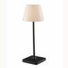 Nabíjecí venkovní stolní svítidlo JAMMIN černá, kov, LED 2,2 W, 60 lm, 3000 K, stmívatelné, IP54, 39 x 15 cm