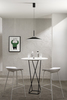Závěsné LED svítidlo Khan (černá), 18 W, CCT 2700 / 3500 K, 48 x 200cm
