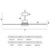 FARO LANTAU XL LED stropní ventilátor, matný nikl/borovice DC SMART