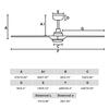 FARO HEYWOOD S LED stropní ventilátor, bílá/světlé dřevo DC