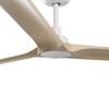 FARO HEYWOOD L stropní ventilátor, bílá/světlé dřevo s DC motorem