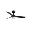 FARO MINI PUNT S LED stropní ventilátor, černá s DC motorem