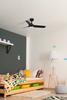 FARO HEY S LED stropní ventilátor, černá