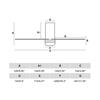 FARO MINI PUNT TUB S LED stropní ventilátor, černá/tmavé dřevo s DC motorem