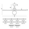 FARO KLIM S stropní ventilátor, černá/ořech DC E27