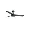 FARO RUDDER S LED stropní ventilátor, černá/ořech
