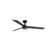 FARO RUDDER L LED stropní ventilátor, černá/ořech