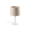 FARO SAMBA bílá/skládaná béžová mini stolní lampa
