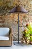 FARO SAIGON šedá/hnědá stojací lampa 2M W100