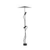 FARO CLAP 1266 stojací lampa, černá 2x6W 3000K 38st. se stínítkem