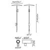 FARO CLAP 1030 lampa se zápichem, černá 2x6W 3000K 38st. se stínítkem 24V