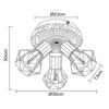 GLOBO PRISKA 54017W-3 Stropní svítidlo