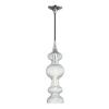 HUDSON VALLEY závěsné svítidlo POMFRET ocel/sklo nikl/čirá E27 1x40W 1600-PN-CL-CE
