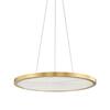 HUDSON VALLEY závěsné svítidlo EASTPORT mosaz staromosaz/bílá LED 32W 2700K stmívatelné 6324-AGB-CE