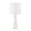 HUDSON VALLEY stolní lampa MONTGOMERY mosaz/textil staromosaz/bílá E27 1x75W L1595-AGB-CE