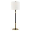 HUDSON VALLEY stolní lampa BOWERY mosaz/textil starobronz/bílá E27 1x75W L3720-AOB-CE