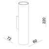Deko-Light nástěnné přisazené svítidlo - Can IP20 up & down, 2x 7,5 W GU10, bílá 341343