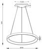 Deko-Light závěsné svítidlo Merope 400 mm, 30,0 W, 3000/4000 K, bílá 220-240V AC/50-60Hz 30,00 W 3000/4000 K 2200 lm bílá RAL 9016 342189