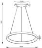 Deko-Light závěsné svítidlo Merope 600 mm, 42,0 W, 3000/4000 K, bílá 220-240V AC/50-60Hz 42,00 W 3000/4000 K 3200 lm bílá RAL 9016 342193