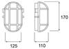 Deko-Light nástěnné a stropní svítidlo Syrma Oval bílá 220-240V AC/50-60Hz E27 1x max. 42,00 W 170 bílá 401011