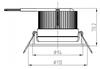 Light Impressions Deko-Light stropní vestavné svítidlo COB 94 RGBW 24V DC 16,00 W 3000 K 710 lm bílá mat 565245