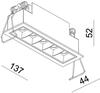 VÝPRODEJ VZORKU Light Impressions Deko-Light stropní vestavné svítidlo Ceti 5 14-15V DC 10,50 W 2900 K 640 lm 137 mm bílá mat 565250