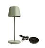 Deko-Light nabíjecí svítidlo - sada Canis Mini šedozelená + nabíjecí základna 620203