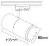 Deko-Light kolejnicový systém 3-fázový 230V Pleione Focus II 220-240V AC/50-60Hz 35,00 W 4000 K bílá 195 mm  707068