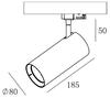 Deko-Light kolejnicový systém 3-fázový 230V Horus 220-240V AC/50-60Hz 20,00 W 3000 K černá 707102