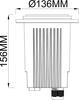 Deko-Light zemní svítidlo Phakt kulaté sada 220-240V AC/50-60Hz E27 1x max. 9,00 W černá 730476