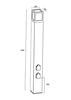 Deko-Light stojací svítidlo Facado Socket 220-240V AC/50-60Hz E27 1x max. 20,00 W 1000 mm tmavěšedá 733065