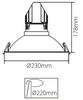 Light Impressions Deko-Light 230 mm vestavné svítidlo pro Modular Sytem COB 930090